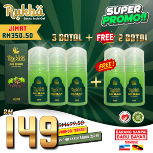 Set Jimat Barakah - 3 BOTOL + FREE 2 BOTOL